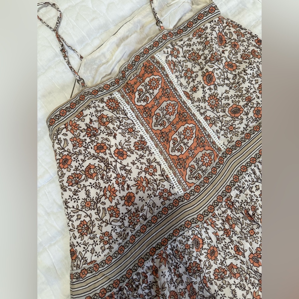 Spell & The Gypsy Orange and Cream Maxi Dress